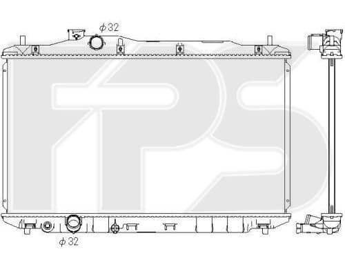 Радіатор Охолодження Honda Civic 2006-2011, 19010RSAG01, 19010RSPG01
