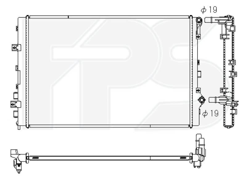 Радіатор охолодження KIA EV6 2021-2024
