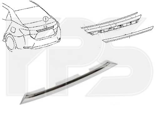 Полоска Пластикова Передня Права Toyota Corolla 2013-2016