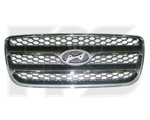 Решітка Пластикова Передня Права Hyundai Santa FE 2006-2009, 865602B020, 865612B020