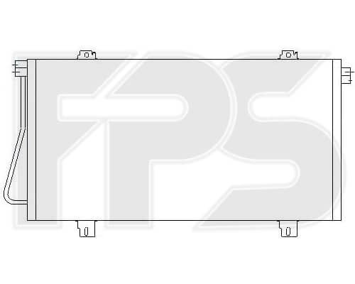Радіатор кондиціонера Opel Movano 1998-2003, 2765000QAF, 7701052120