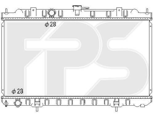 Радіатор Охолодження Nissan Almera 2002-2006, 214104M403, 214104M700, 214104M703
