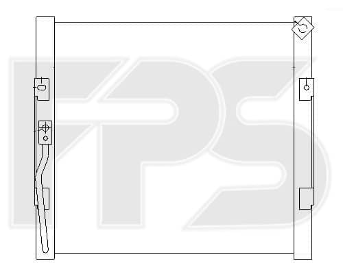 Радіатор кондиціонера Honda Civic 1992-1995, 80110SR1A20, 80110SR1A21, 80110SR1A22, 80110SRAA22, 80110SRAA23, 8011SR1A22