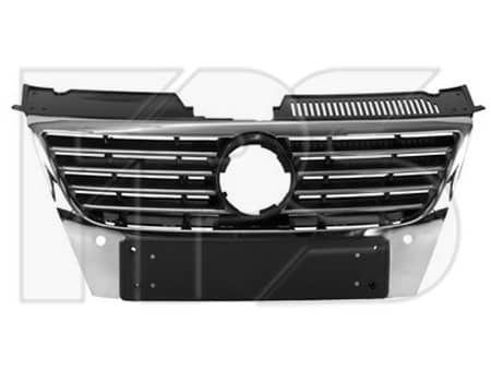 Решітка Пластикова Передня Права Volkswagen Passat 2005-2010, 3C0 853 651DPWF, 3C0853651AHPWF