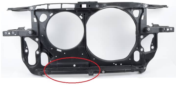Панель Передній Правий Skoda Superb 2002-2008, 3B0805594AR/BK