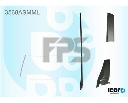 Молдінг Скла Гумовий Ford S-MAX 2006-2014