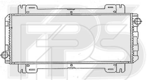 Радіатор Охолодження Ford Fiesta 1983-1989, 1619067, 1619143, 6134546, 6313156, 84FB8005AB, 89FB8005DA