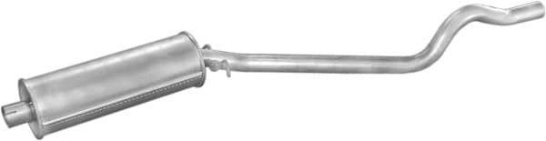 Глушник Посередені Opel Kadett 1985-1991, 852063, 852817, 852820, 90233027, 90233028, 90399031, 97047911