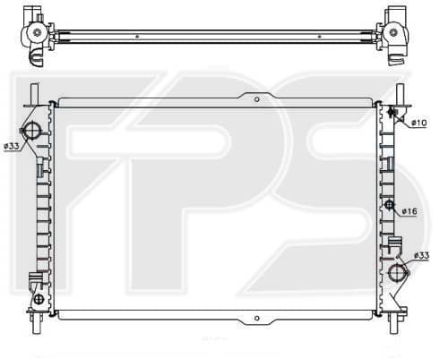 Радіатор Охолодження Ford Transit Connect / Tourneo Connect 2002-2009, 2T148005AD, 4367089