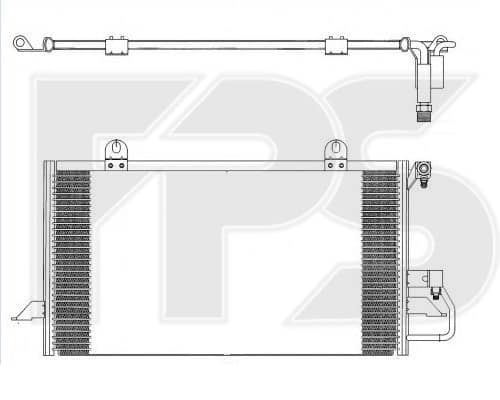 Конденсатор кондиціонера AUDI 80/90 1991-1994