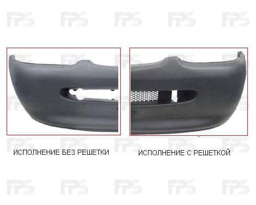 Бампер Передній Правий Ford Escort / Orion 1995-1999, 1011385, 10113851