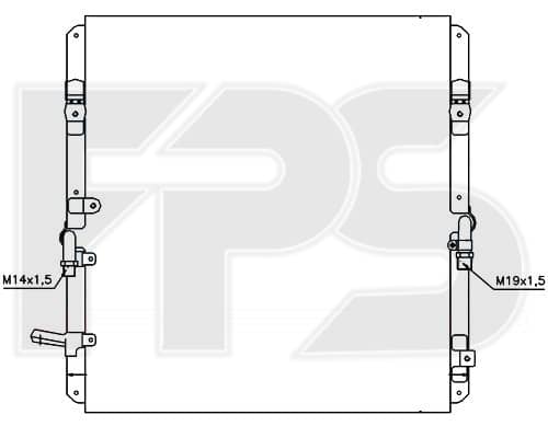 Радіатор кондиціонера Lexus LX 2001-2008, 8846160050, 8846160051, 8846160052