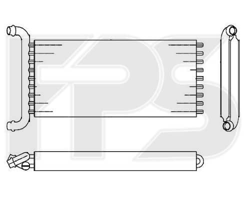Радіатор Пічки Mercedes-Benz Viano 2003-2010, 0038357501, A0038357501