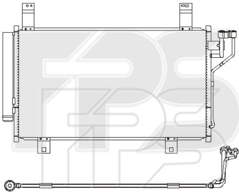 Радіатор кондиціонера Mazda CX-5 2022-2025, KF0361480A, KF0361480B