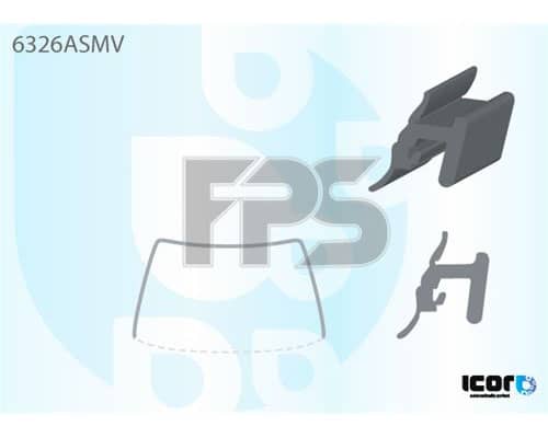 Молдінг Скла Гумовий Nissan NV400 2010-2021