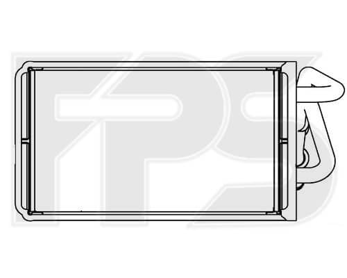 Радіатор Пічки Ford Transit 1995-2000, 1098223, 1113756, 1140765, 7121563, 95VW18476BC, 95VW18476BD, 95VW18476BE, 95VW18B539BE, 95VW18B539BF