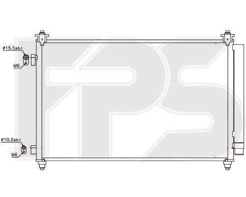Радіатор кондиціонера Mazda CX-9 2008-2012, TD1161480A