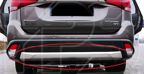 Спойлер Бампера Задній Правий Mitsubishi Outlander 2015-2018