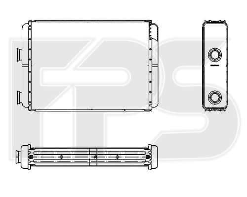 Радіатор Пічки Fiat Doblo 2000-2004, 46722928, 46722950, 46722976, 46723042, 46723047, 77362396, K46722950, K46722976, K46723042, K46723047