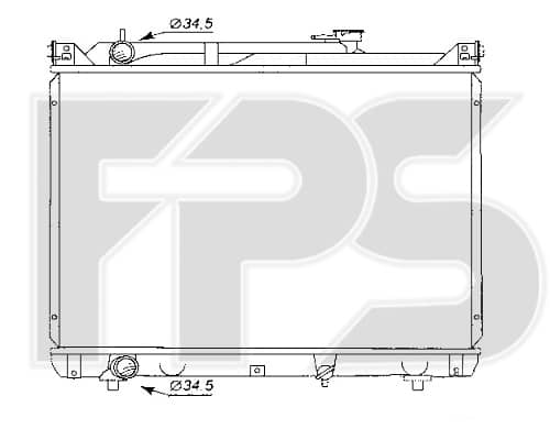 Радіатор Охолодження Suzuki Grand Vitara 1998-2005, 1770052D00, 1770052D01