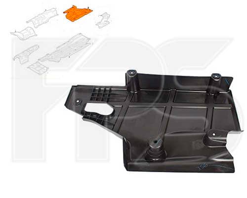 Ремчастина Пластикова Передня Права Ford Fusion 2012-2017
