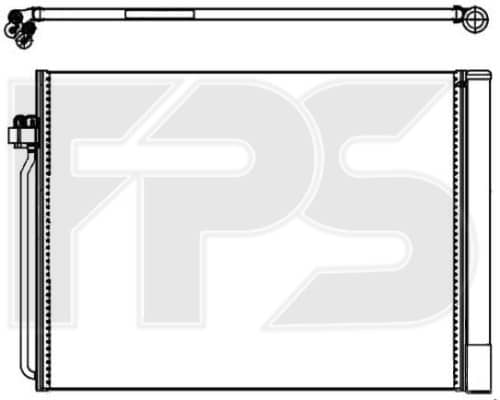 Конденсатор кондиціонера BMW X5 2006-2010