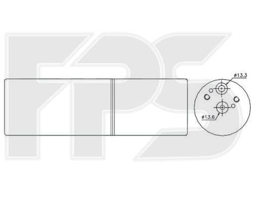Осушувач Кондиціонера Mercedes-Benz Sprinter 1995-2000, 2208300083, 9700300283, 9708300083, 9708300283, 9738300083, 9738300183, A2208300083, A9700300283, A9708300283, A9738300183