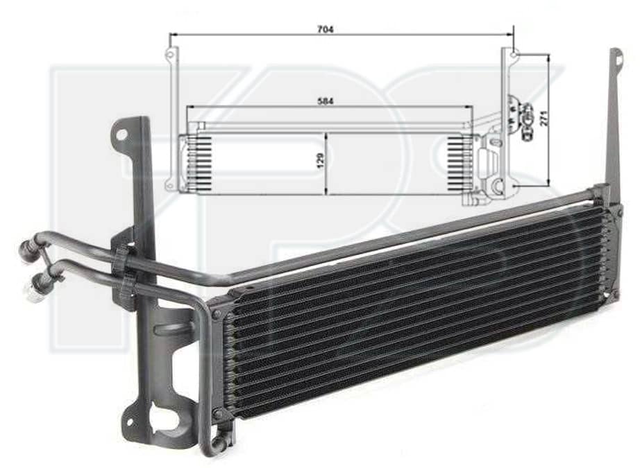 Радіатор Масляний Volkswagen Tiguan 2007-2011, 5N0317019A, 5N0317019C, 5ND317019