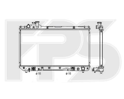 Радіатор Охолодження Toyota RAV4 1994-2001, 164007A111, 164007A120, 164007A121, 164007A122, 164007A123