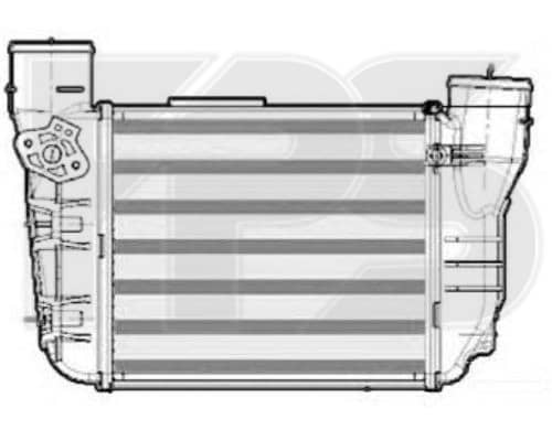 Радіатор наддуву AUDI A4 2001-2004
