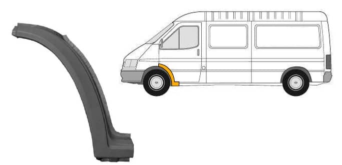 Ремчастина Металева Передня Права Ford Transit 1992-1995
