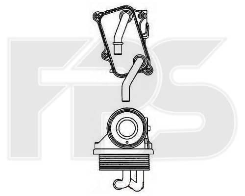 Радіатор Масляний Mercedes-Benz E-Class 1995-1999, 1121800311, 1121880301, 1121880311, 1121880401, A1121800311, A1121880301, A1121880311, A1121880401