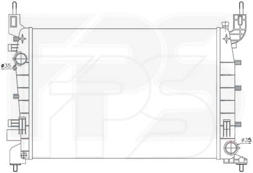 Радіатор Охолодження Fiat Linea 2013-2016, 51784706