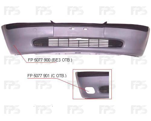Бампер Передній Правий Opel Vectra 1995-1999, 14 00 165, 90512523