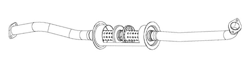 Глушник Посередені ЗАЗ 1102-1105 (Таврия,Славута,Дана) 1988-1997