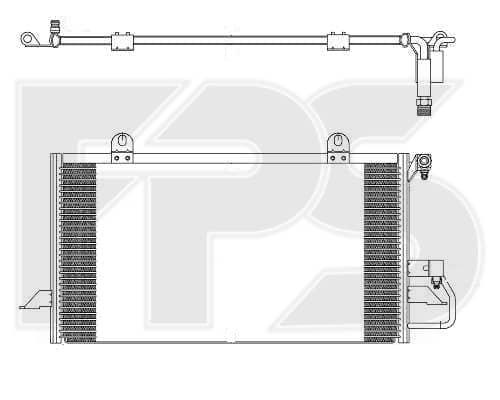 Конденсатор кондиціонера AUDI 80/90 1991-1994