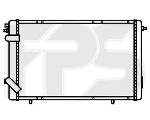 Радіатор Охолодження Renault R19 1992-1995, 6001025340, 7700809048, 7701352040, 7703061056, 7703062067