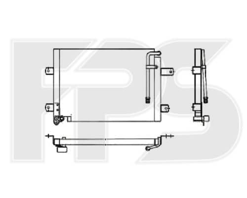 Радіатор кондиціонера Suzuki Vitara 1988-1999, 9531067A50