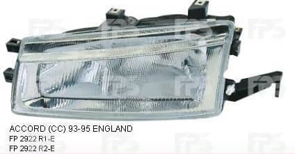 Фара Передня Передня Права Honda Accord 1993-1995, 33103SN7G01