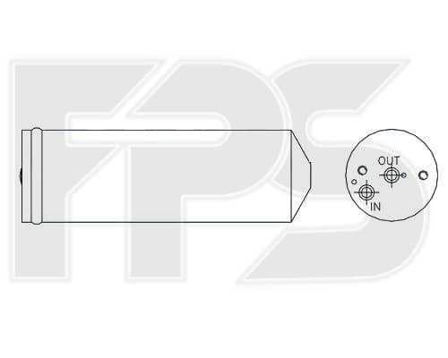 Осушувач Кондиціонера Mitsubishi Pajero 1991-1999, 8847020100, 8847106010, 8847116040, 8847116050, 8847150010, KMB899497, KMR147551, MB439834, MB657527, MB899497, MB918518, MB918571, MR147551, MR227446