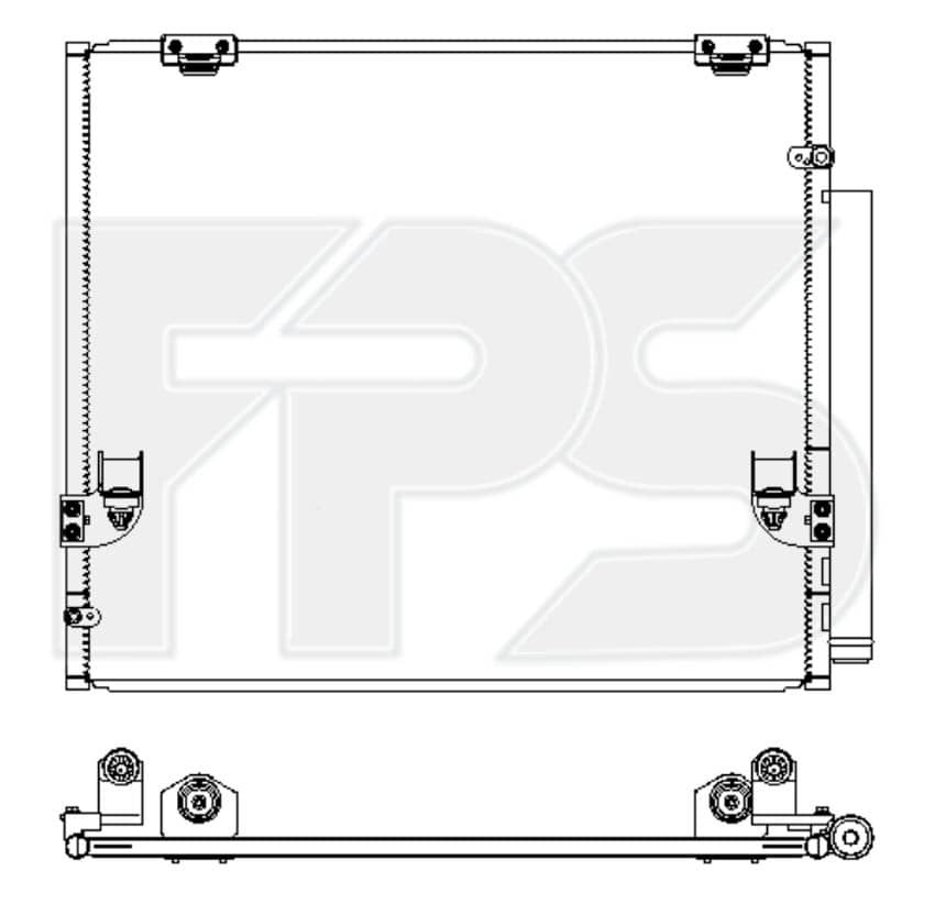 Радіатор кондиціонера Toyota Fortuner 2004-2015, 884600K540