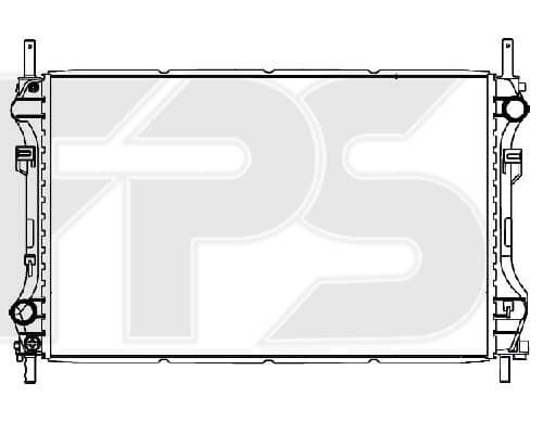 Радіатор Охолодження Ford Transit 2000-2006, 1103117, 1104319, 1105821, 1671799, 1C1H8005GA, 1C1H8005GB, 1C1H8005GC, 1C1H8005GD, 1C1H8005GE, 4041553, 4323785, 4331449, 4484464, 4596701, ME1C1H8005GE, YC1H8005BA, YC1H8005BB, YC1H8005BC, YC1H8005BD, YC1H8005BE, YC1H8005GC, YC1H8005GD, YC1H8005GE