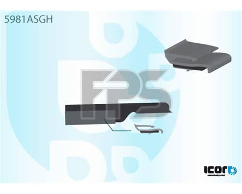 Молдінг Скла Гумовий Nissan Primera 1991-1996