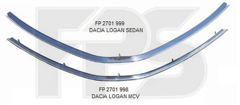 Решітка Пластикова Передня Права Dacia Logan 2004-2008