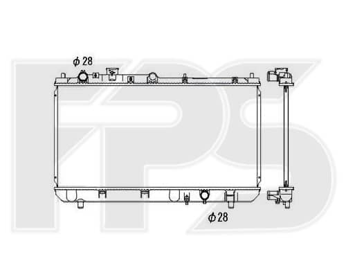 Радіатор Охолодження Mazda 323 1998-2001, ZL0115200, ZL0115200A, ZL0115200B, ZL0115200C, ZL0115200D, ZL0515200, ZL0515200B, ZM3915200, ZM3915200A, ZM3915200B, ZM3915200C