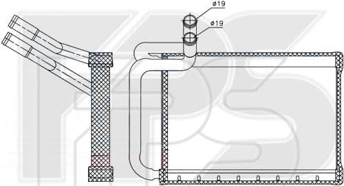 Радіатор Пічки Hyundai H-1 2018-2023, 971384H000