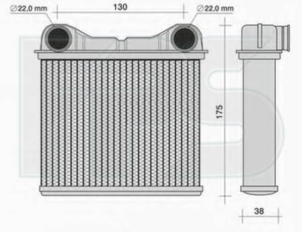 Радіатор Пічки Mercedes-Benz Ml-Class 2005-2011, 1648300261, A1648300261