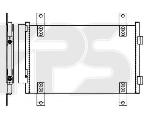 Радіатор кондиціонера Citroen Jumper 2002-2006, 1347842080, 6455EC