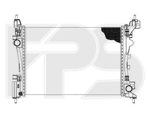 Радіатор Охолодження Fiat Punto 2005-2018, 51864284, 52233982, 55700447