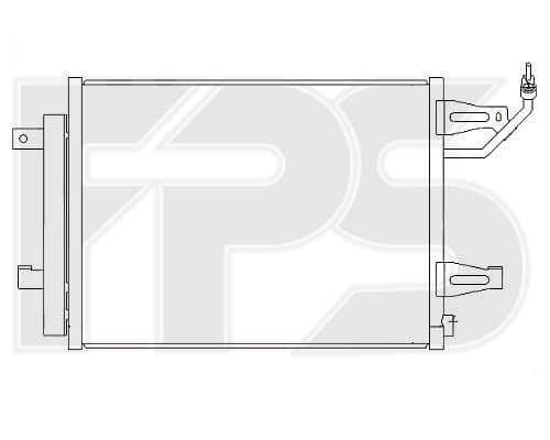 Радіатор кондиціонера Mitsubishi Colt 2004-2009, 4548300070, A4548300070, MR568975